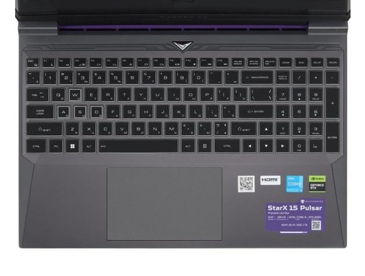 Ноутбук игровой Machenike StarX 15 Pulsar/JJ00GN00KRU/Core i5-12450H/16Gb/1Tb/15.6 FHD 165Hz/RTX 4050 6 Gb/DOS